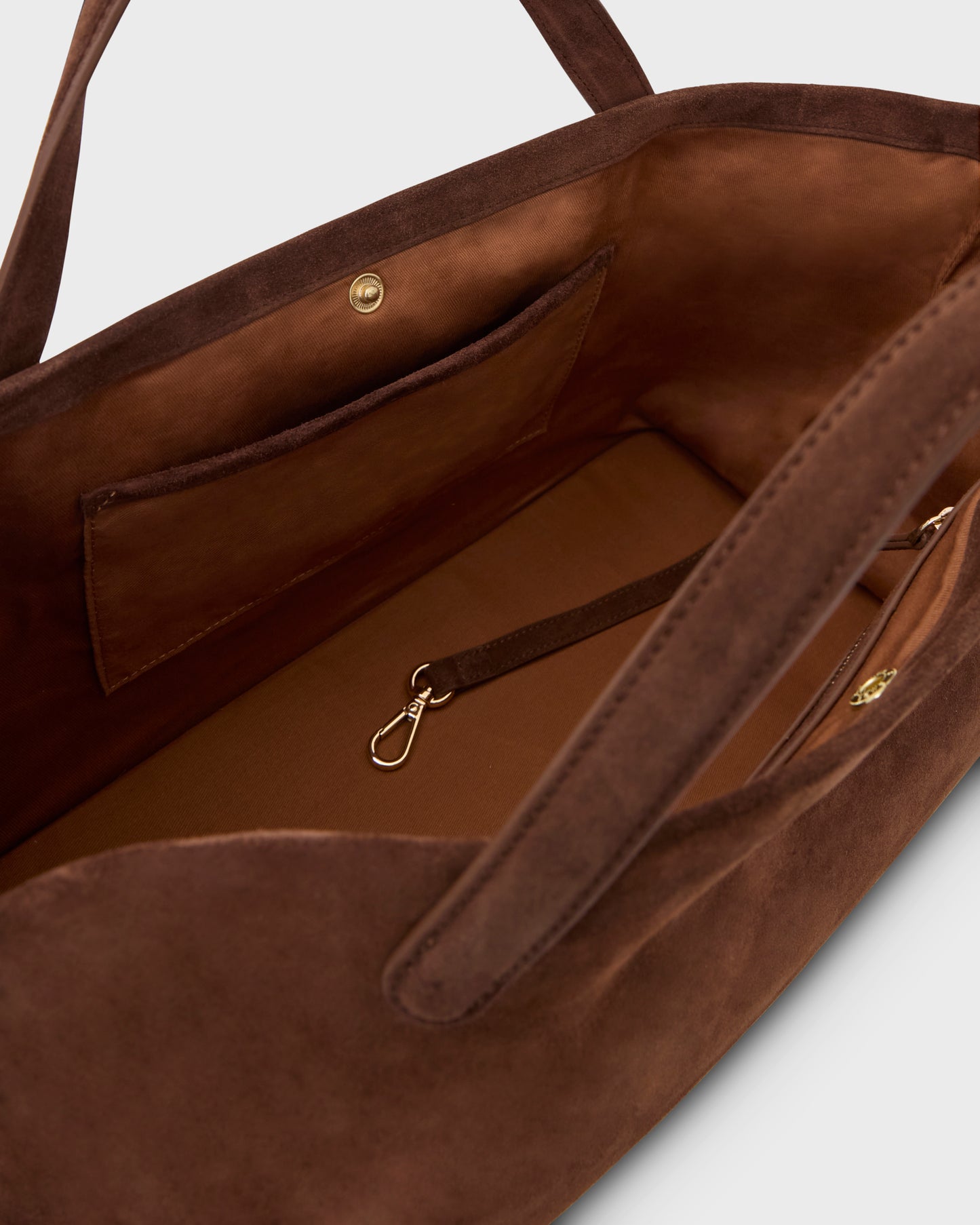 EastWest Bag - Brown Leather Suede