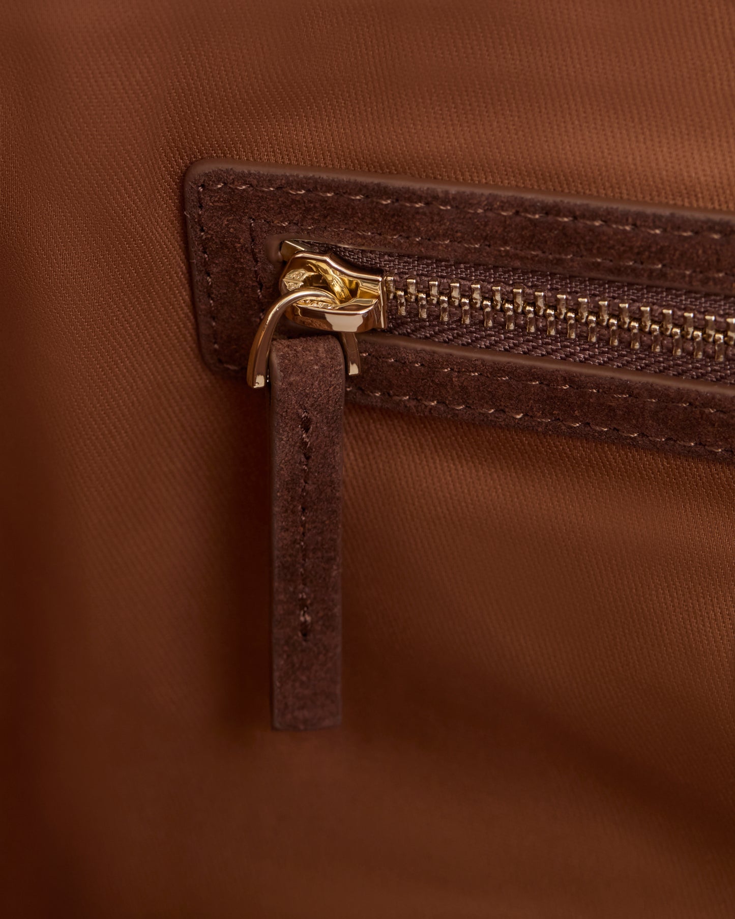 EastWest Bag - Brown Leather Suede