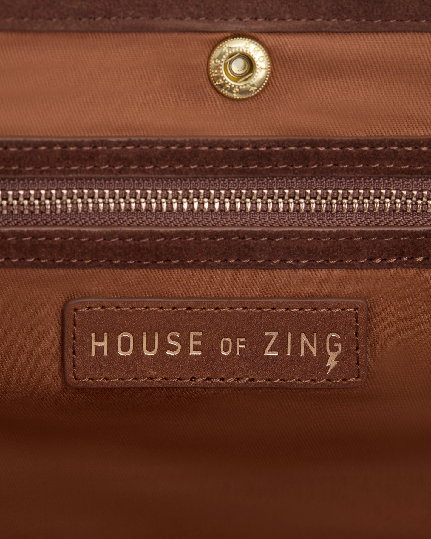 EastWest Bag - Brown Leather Suede
