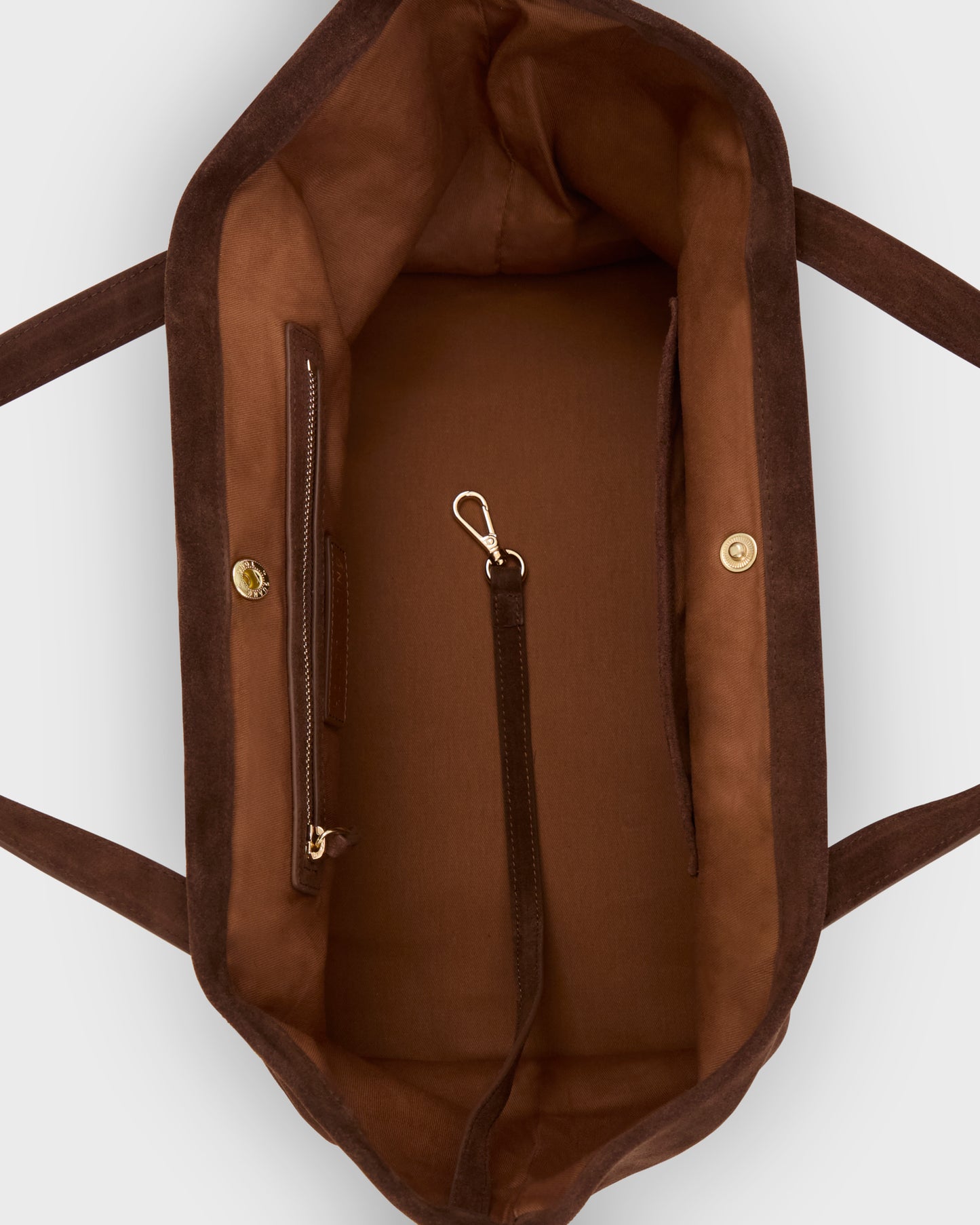 EastWest Bag - Brown Leather Suede