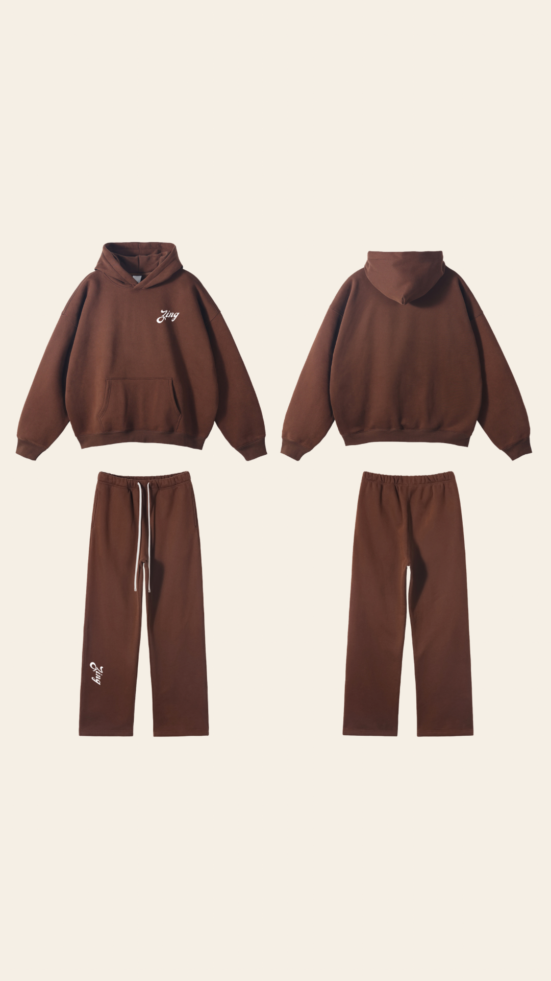 Zing Hoodie - Teddy Brown