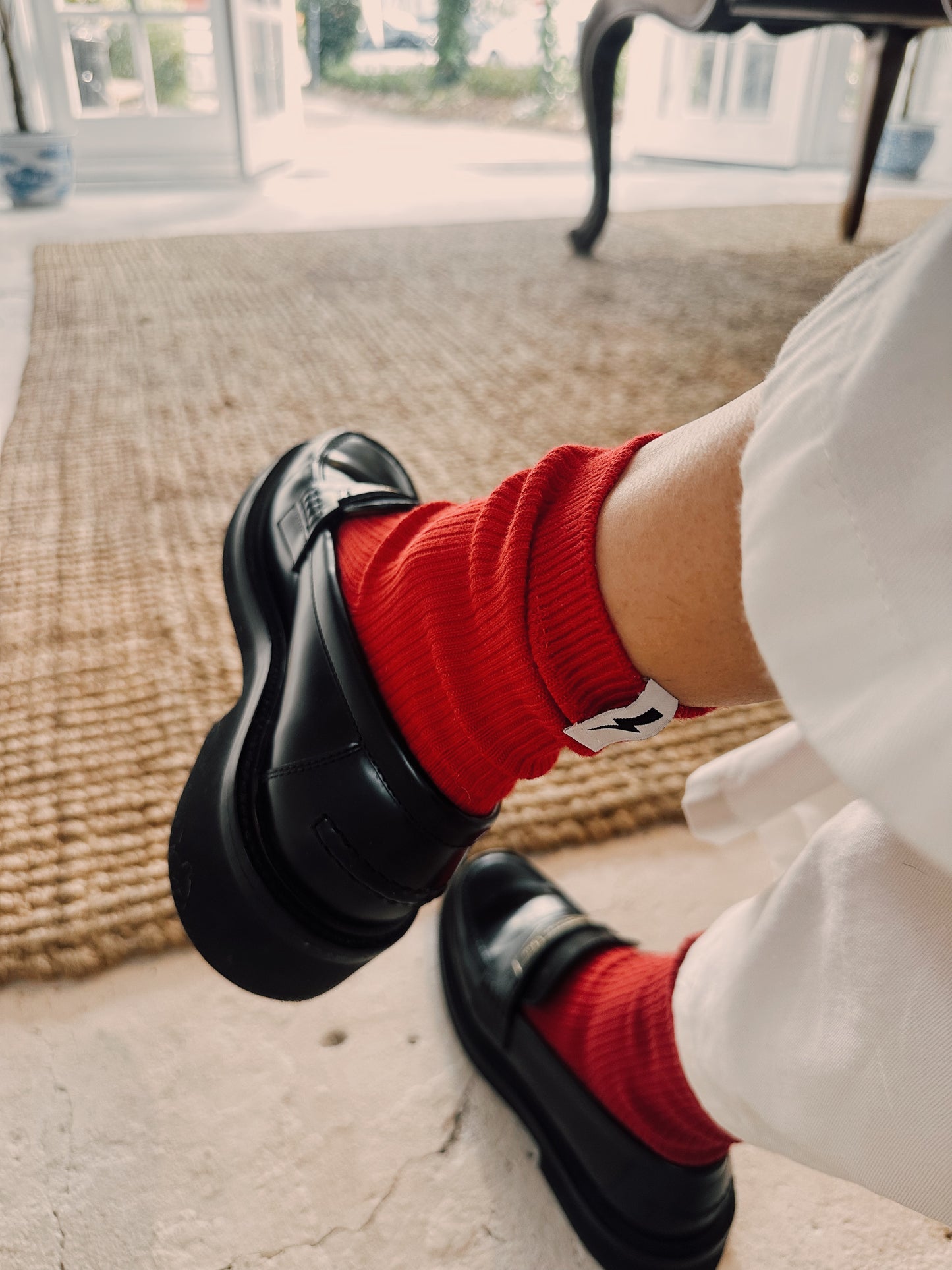 Zing Cotton Socks - Red