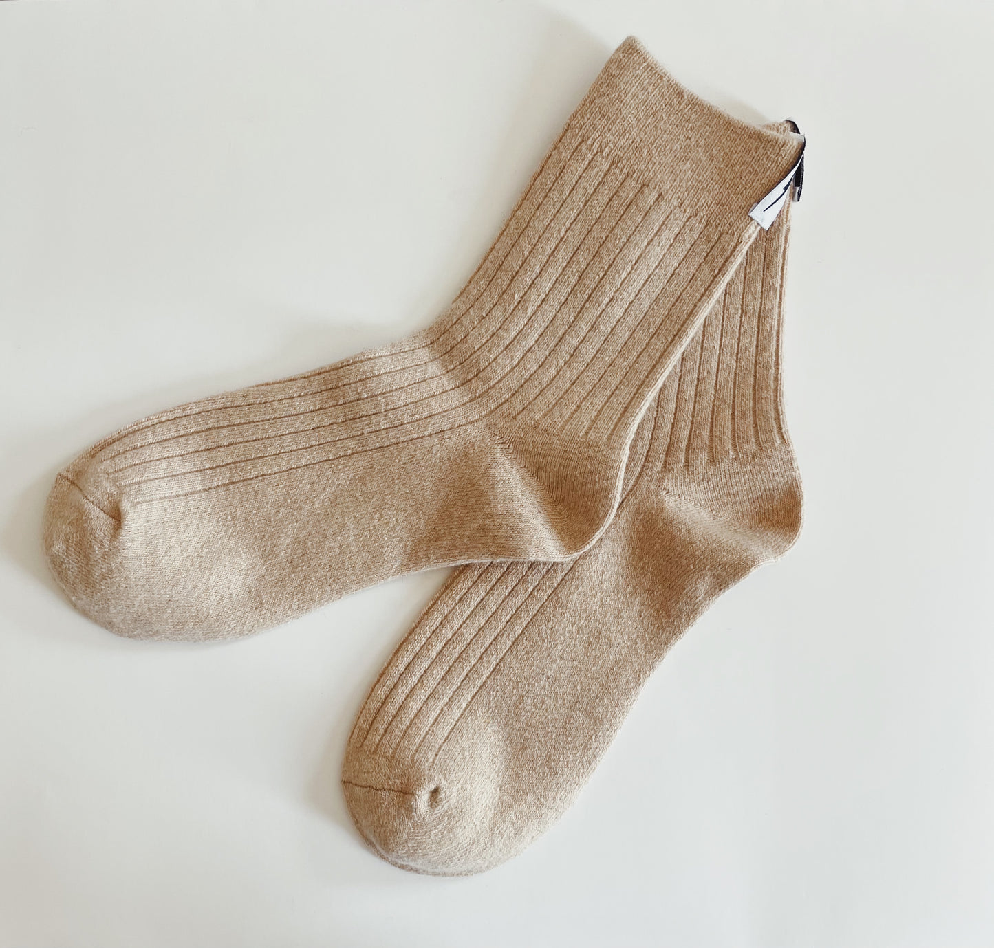 Chunky Knit Merino Wool Socks - Oatmeal