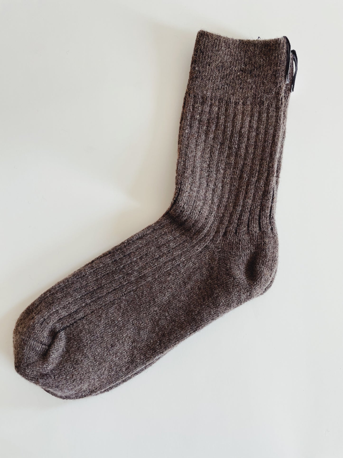 Chunky Knit Merino Wool Socks - Teddy Bear Brown