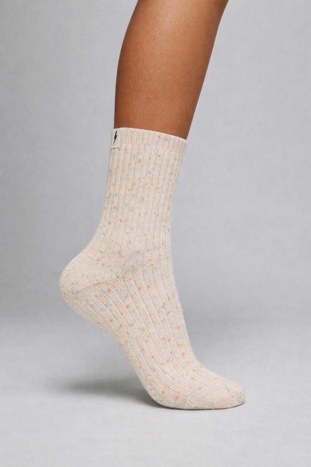 Chunky Knit Wool Socks - Porridge