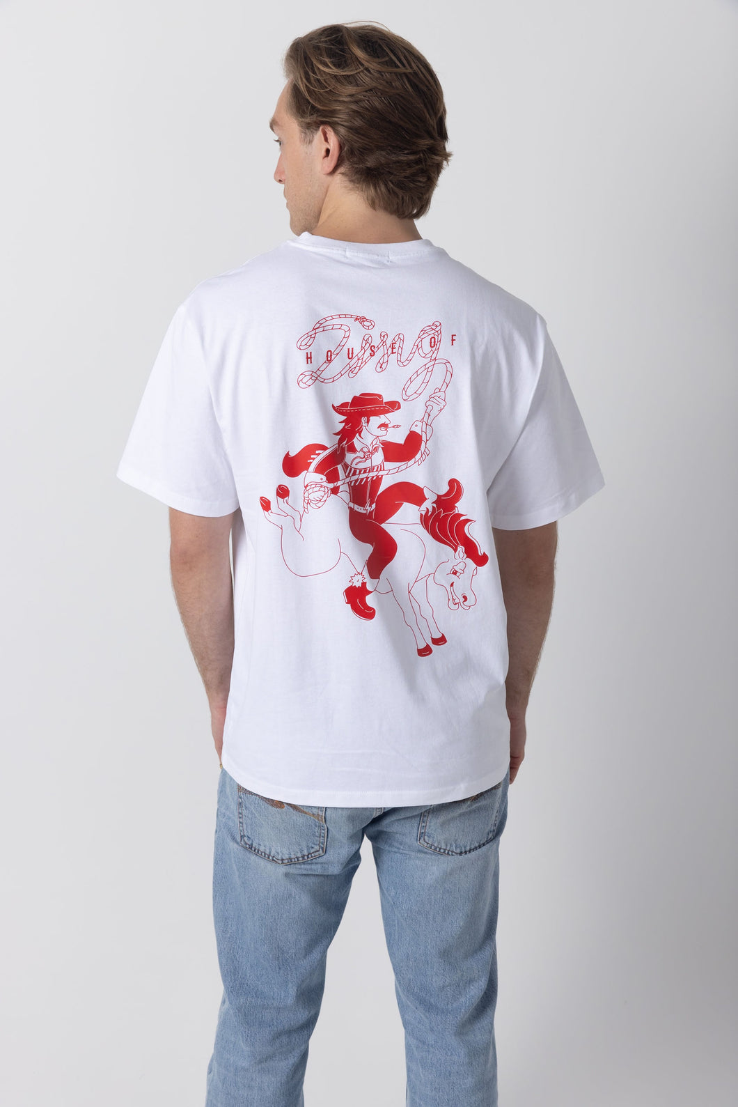 Cowboy Graphic T-Shirt - Red