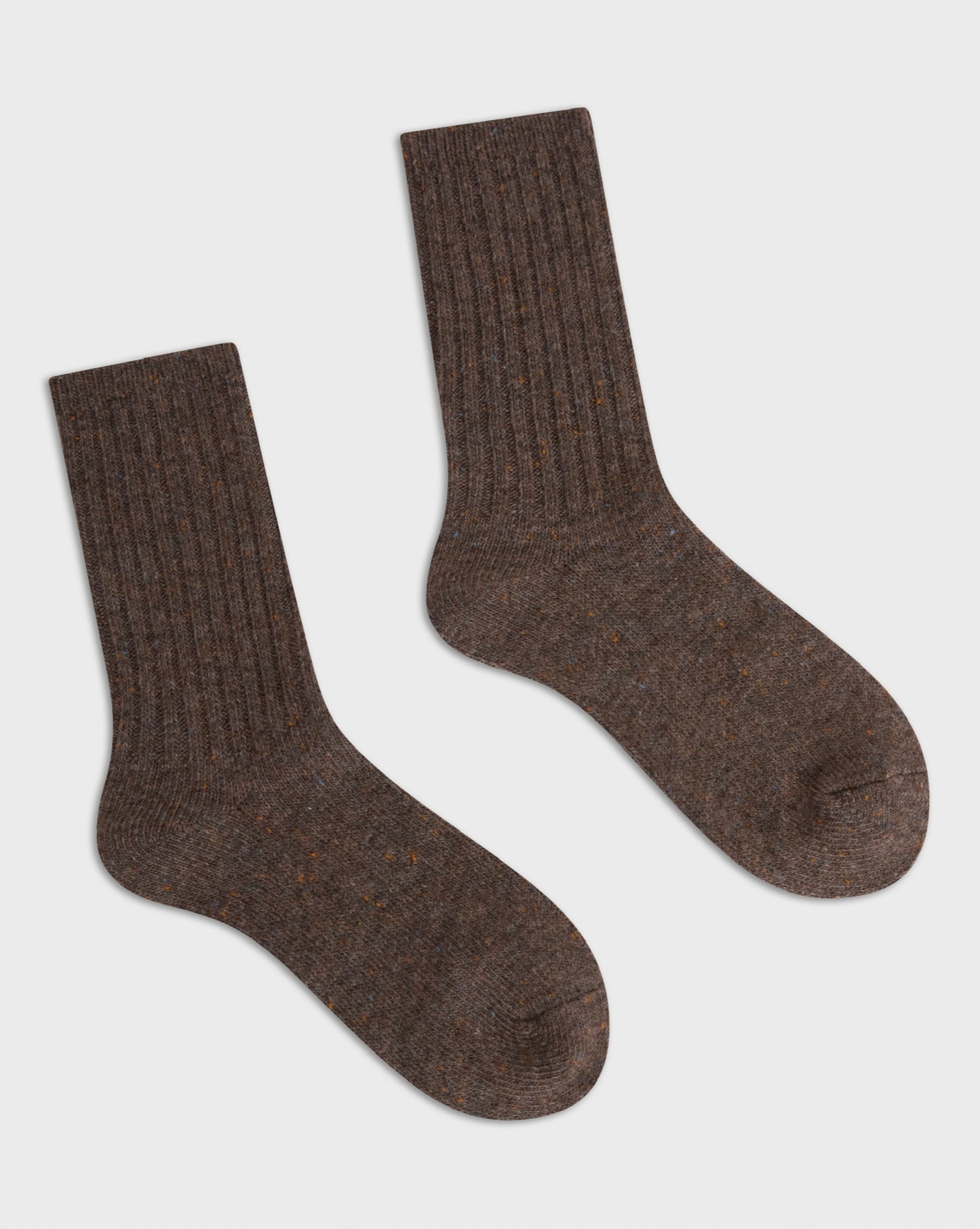 Chunky Knit Wool Socks - Teddy Bear Brown