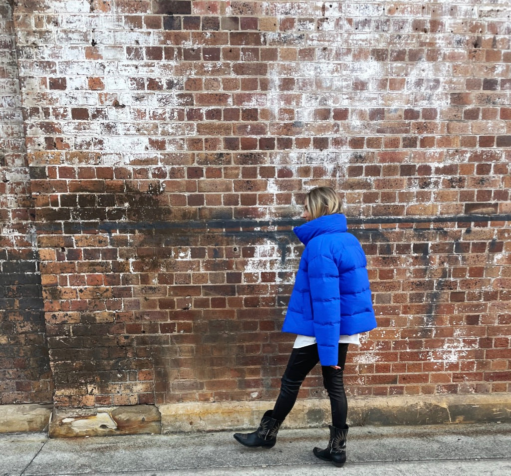 Puffer Jacket - Electric Blue